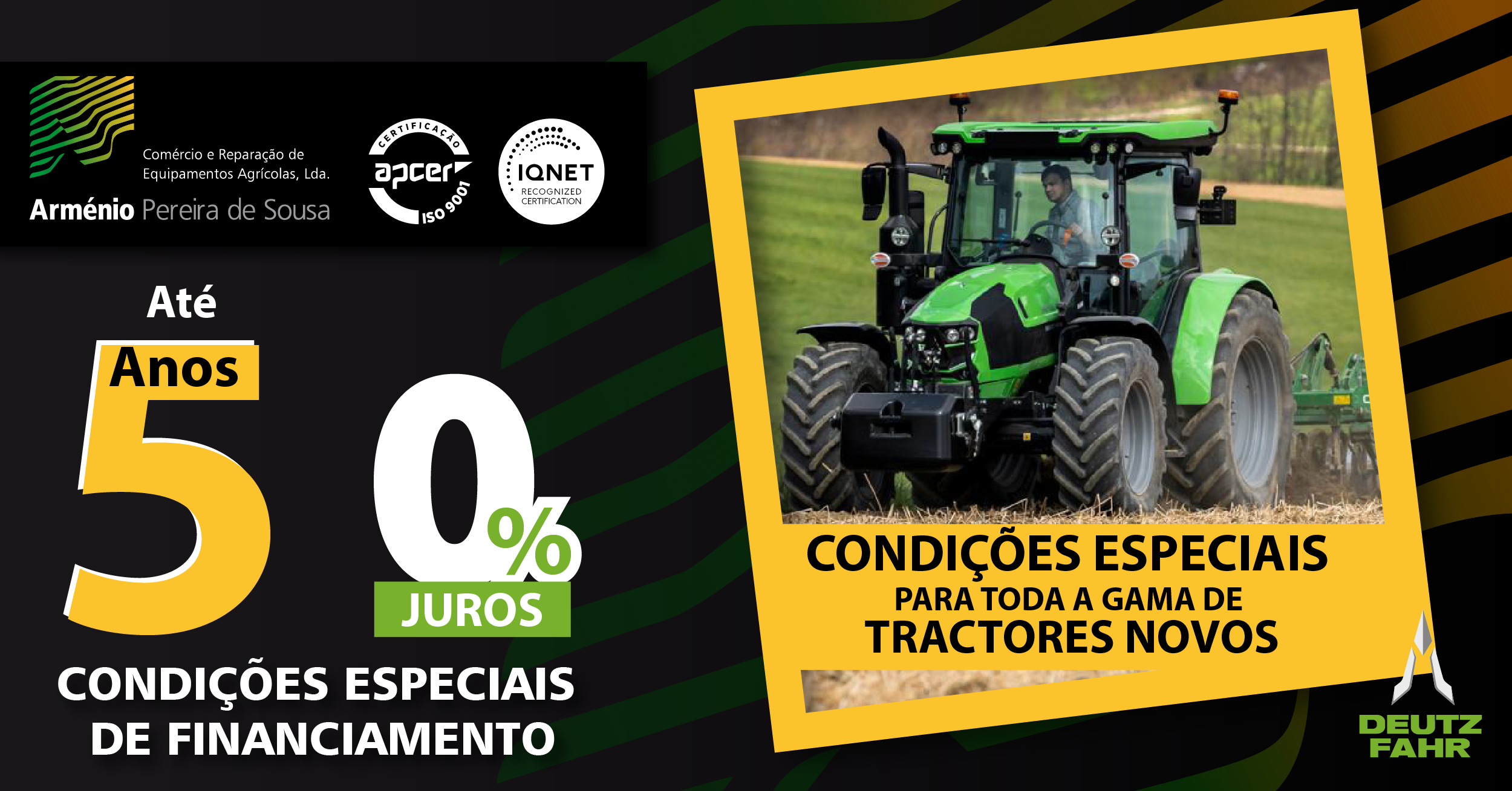 Campanha de financiamento 5 Anos tractores DEUTZ-FAHR