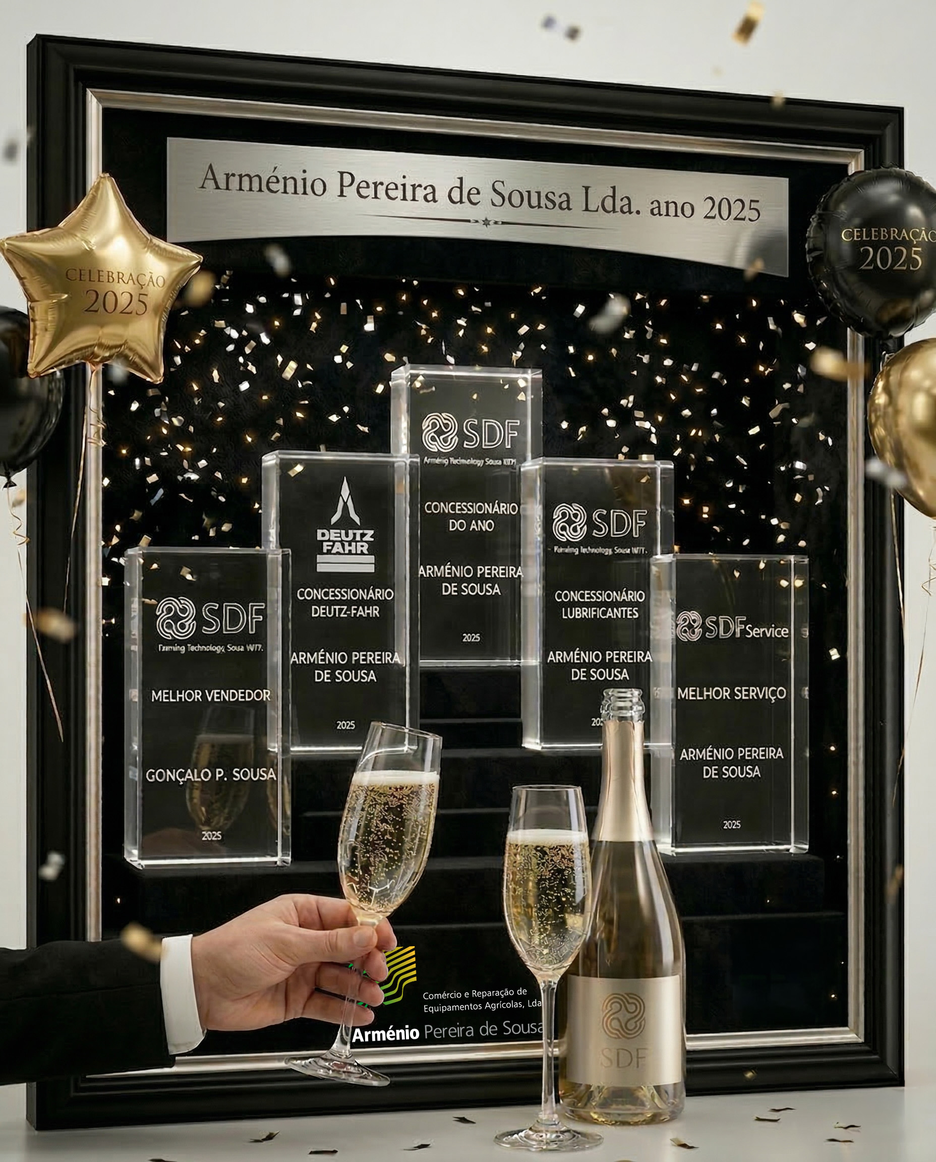 Prémios atribuídos à Arménio Pereira de Sousa pela SDF Portugal em 2025